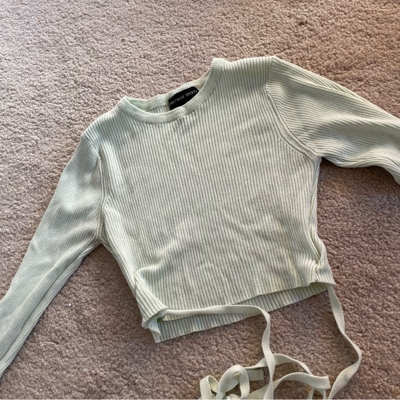 mint green long sleeve shirt - Picture 2 of 5
